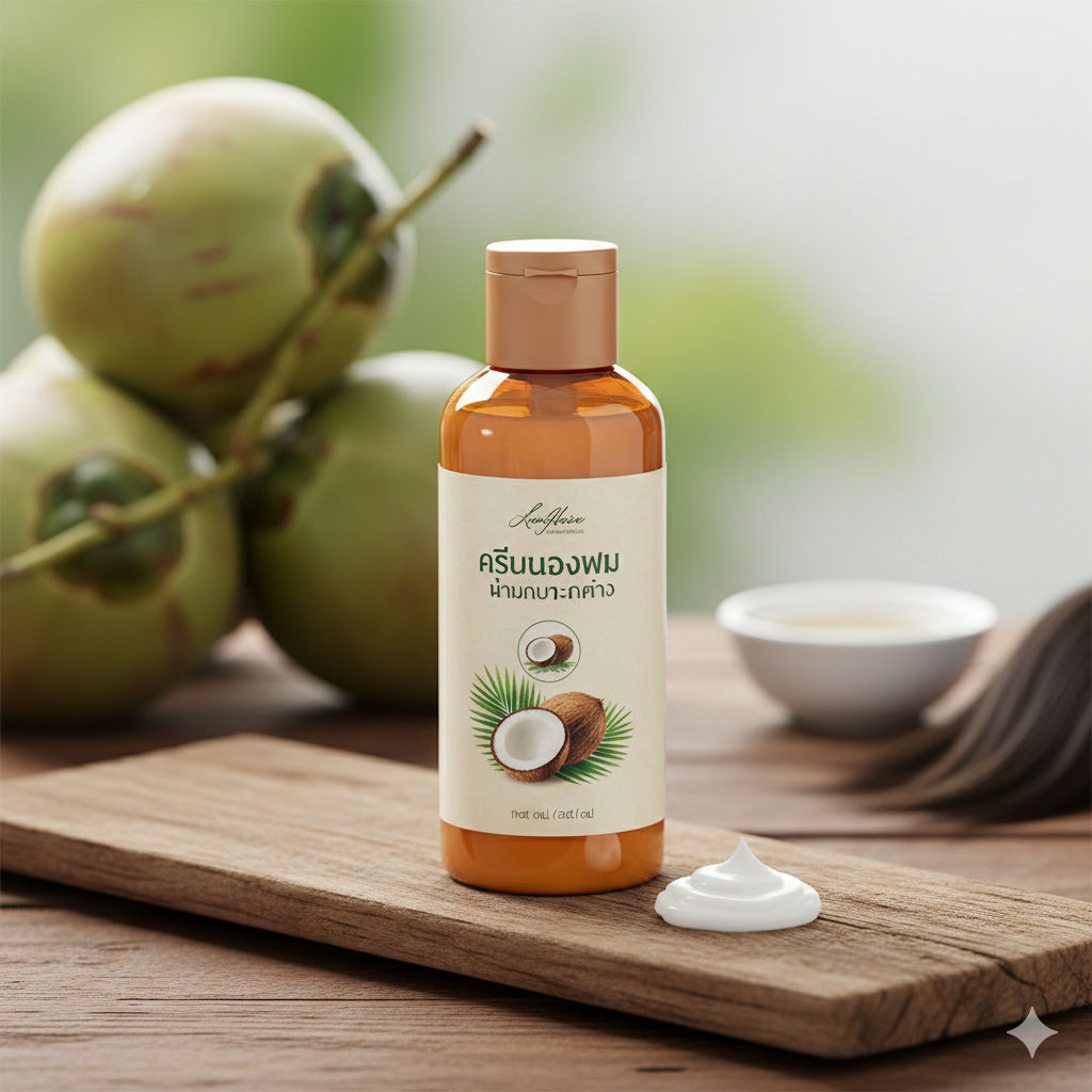 ฟื้นฟูผมแห้งเสียให้กลับมานุ่มสลวยด้วย “ครีมนวดผมน้ำมันมะพร้าว” เคล็ดลับจากธรรมชาติ