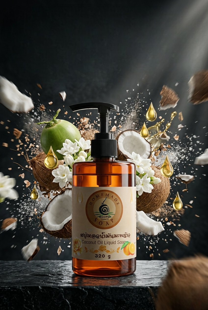 อาบสนุก ผิวฉ่ำน้ำไม่แห้งตึง! รีวิว สบู่เหลวน้ำมันมะพร้าว 320 ml ไอเทมเด็ดที่คนรักผิวต้องมี